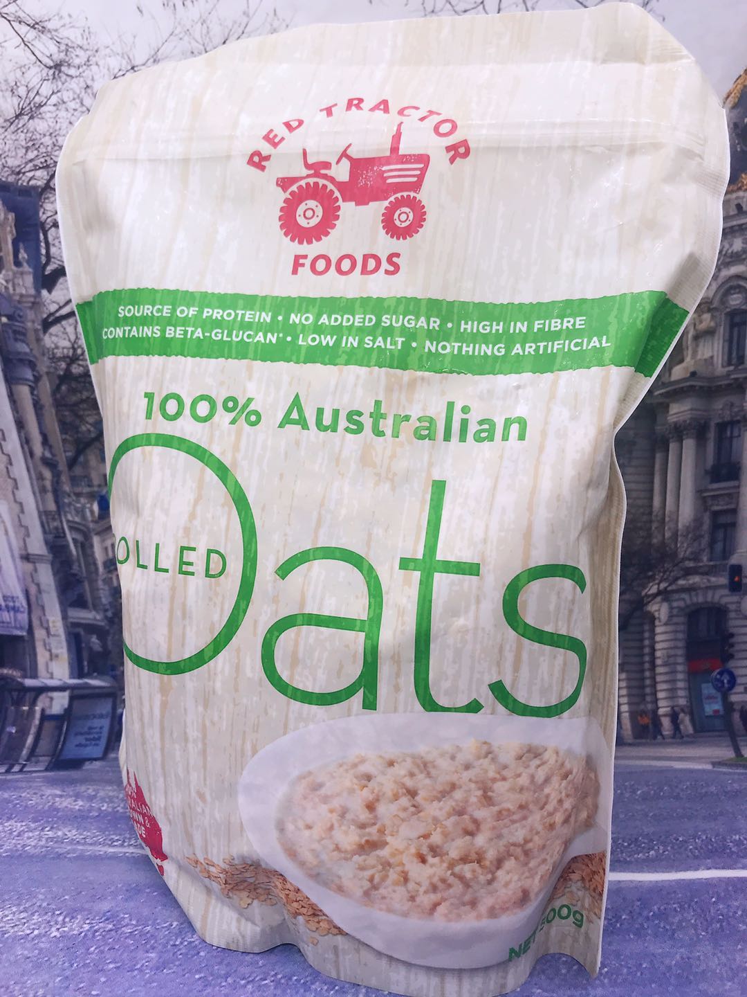 Oats ROLLED澳大利亚原装进口原粒燕麦片500g冲饮麦片Australia