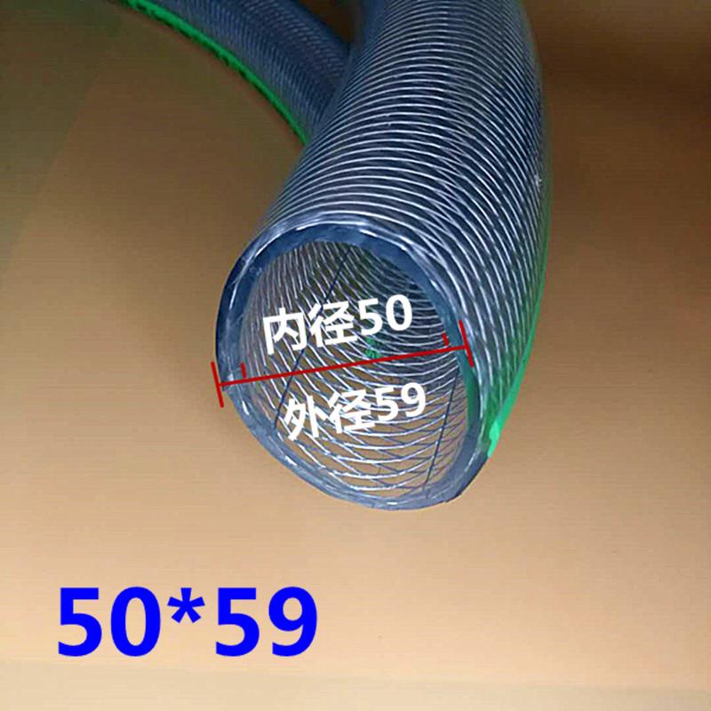 直销PVC透明纤维增强编织网管塑料网纹软管大口径32/38/50工程浇
