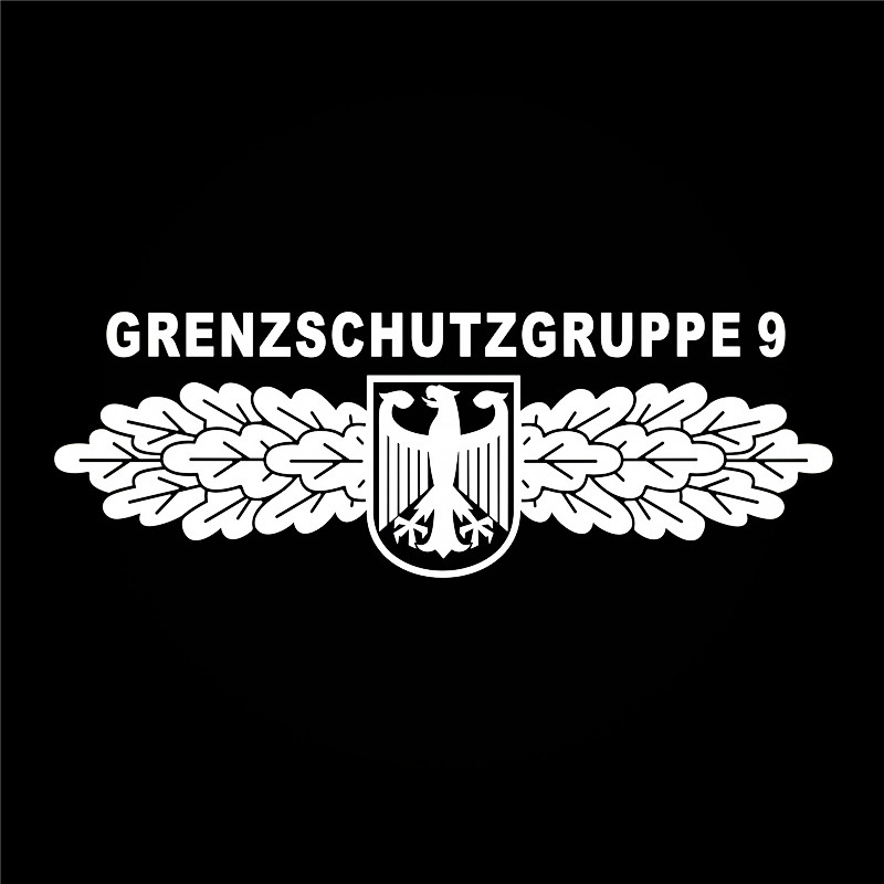 反光汽车贴纸A174联邦德国警察反恐特种作战部队第九国境守备队
