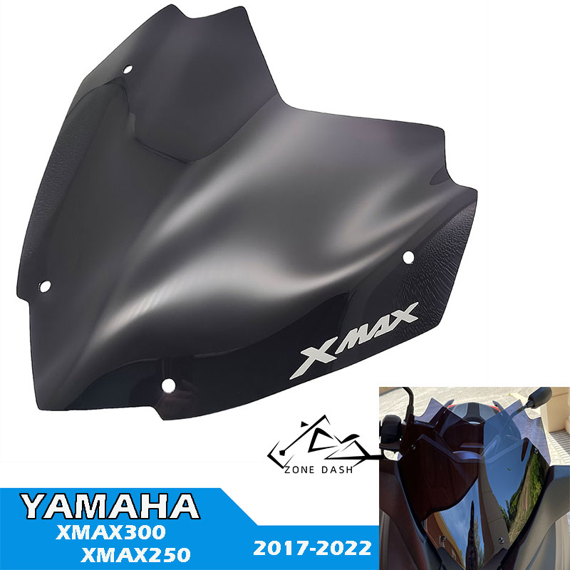 适用雅马哈 XMAX300 xmax250 2017-2022年改装 挡风玻璃 前风挡