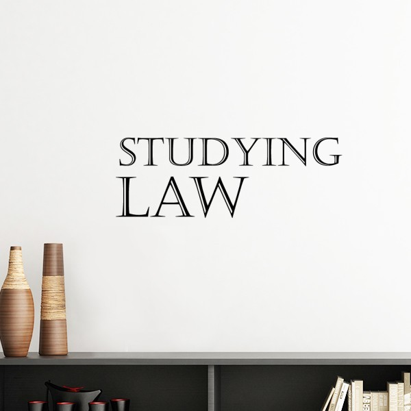 专业学科正修读法律短句墙贴壁纸房间贴花