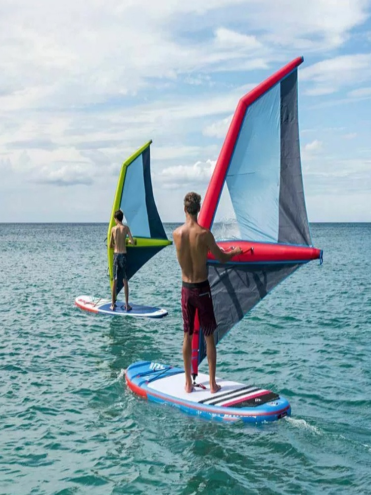 新款SUP桨板冲浪充气帆板手持式风帆风筝板皮划艇划水板水上运动