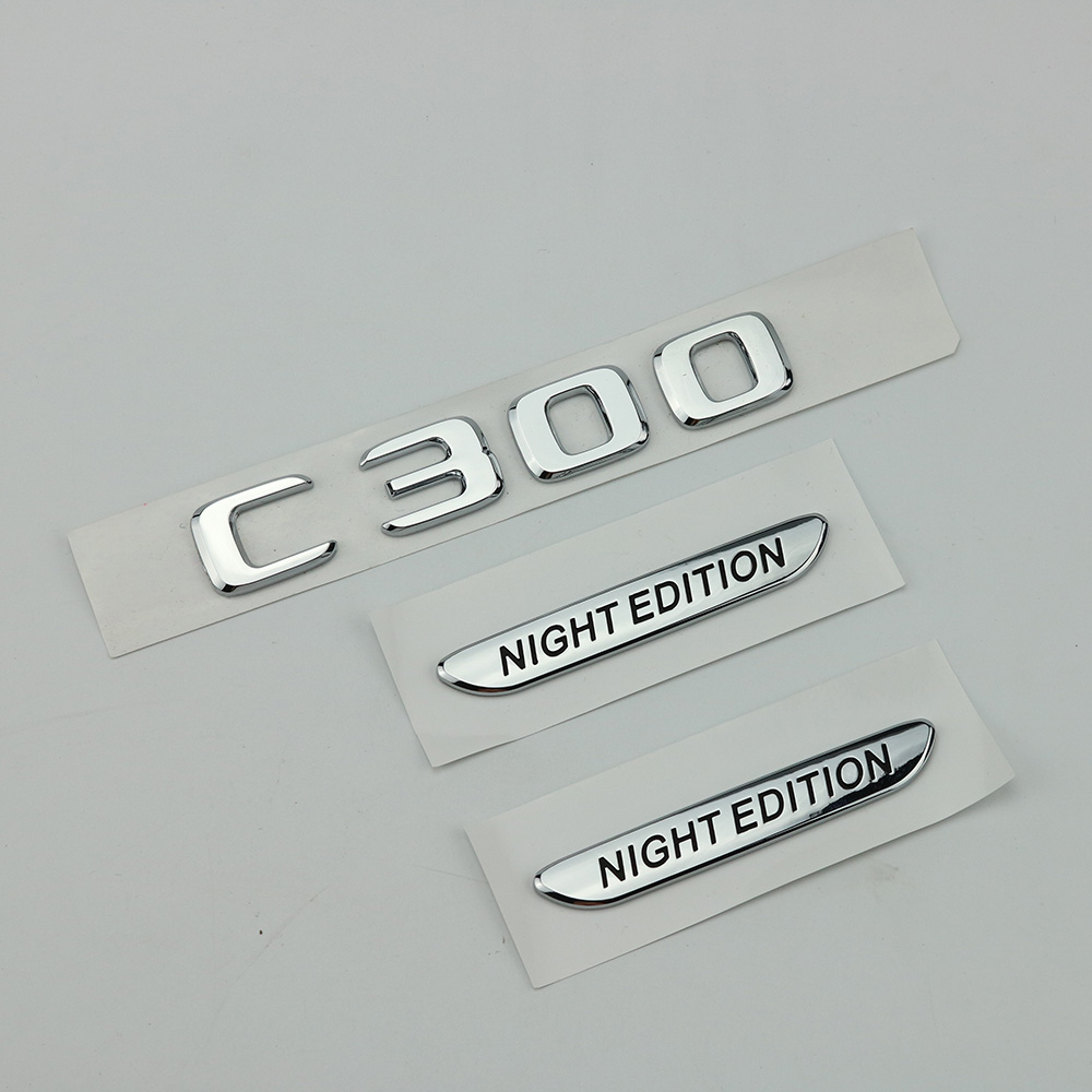 适用于新款奔驰C300轿跑璨夜特别版NIGHT EDITION叶子板侧标车贴