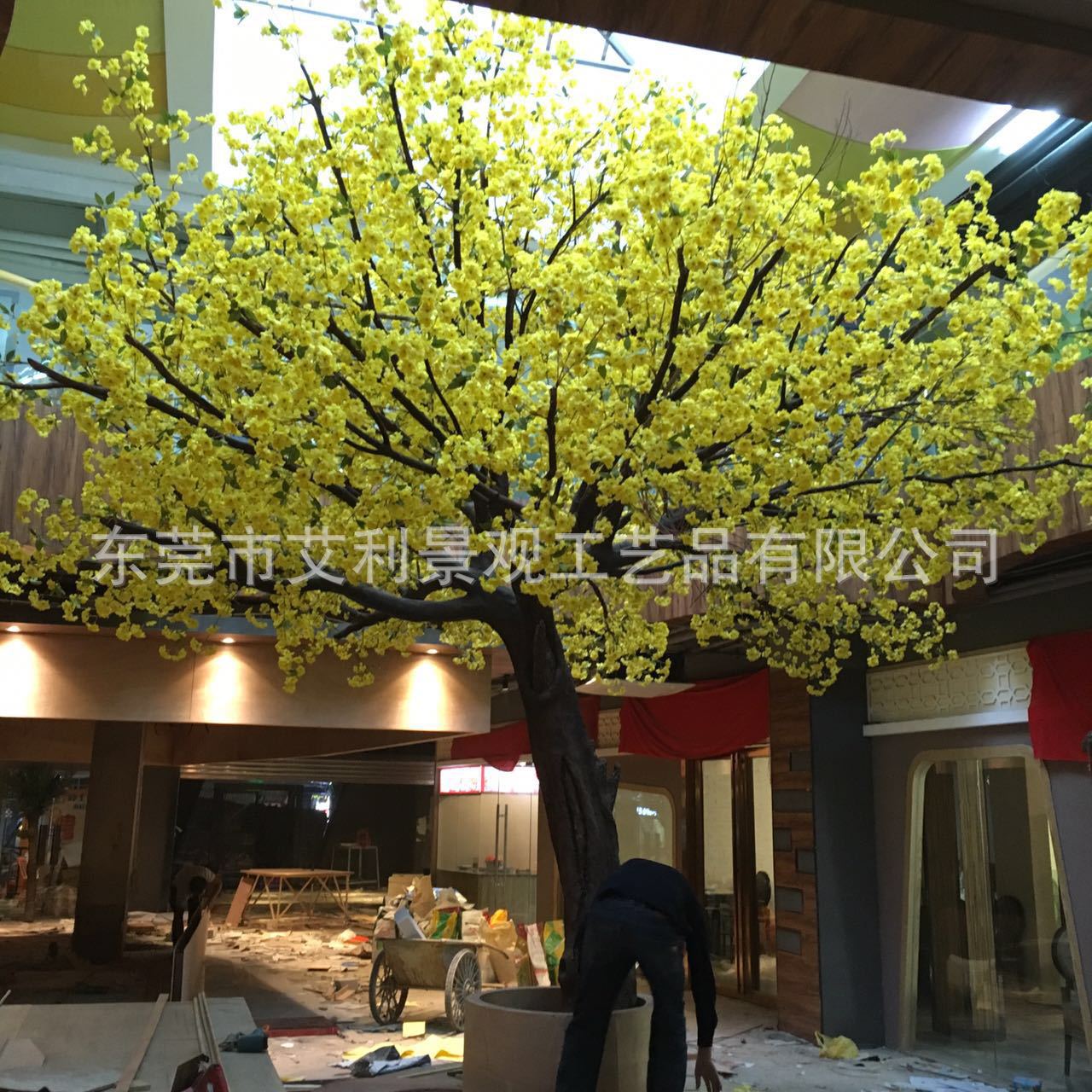 仿真樱花树桃花树 商场酒店装饰假树摆件 人造樱花树仿真大树绿植