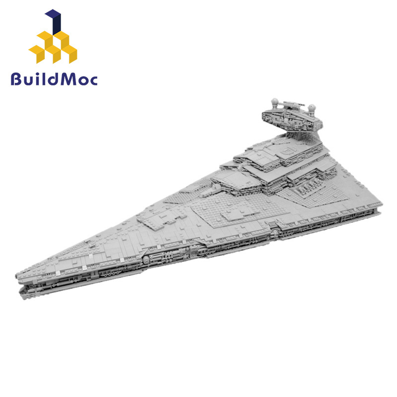 BuildMOC拼装积木玩具星球大战帝国级歼星舰军舰星际驱逐战舰飞船