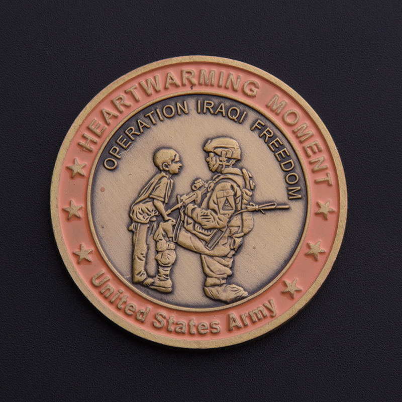 伊拉克战争温馨时刻纪念章定制勋章奖章纪念币金银铜牌奖牌徽章