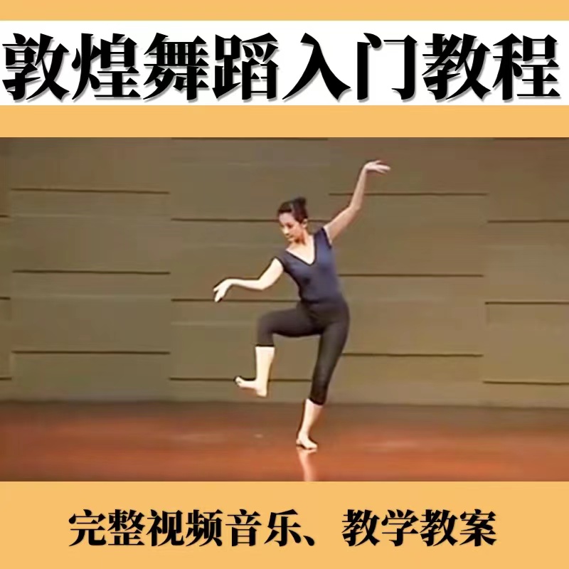 2020敦煌舞教学教材高金荣舞蹈教程入门一二版组合视频音乐课件