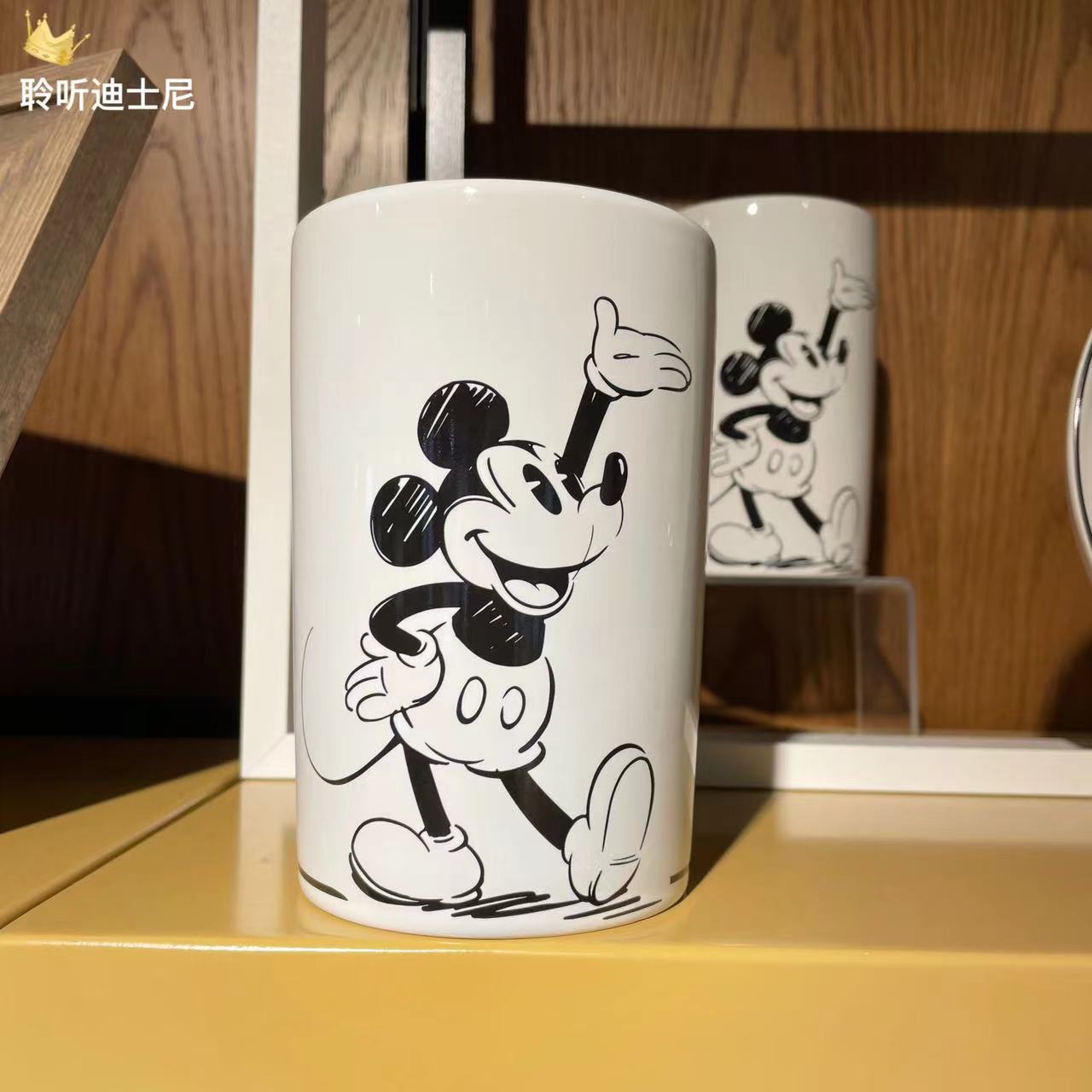 上海迪士尼国内代购米老鼠米奇卡通可爱陶瓷罐筷子筒厨房用具礼物
