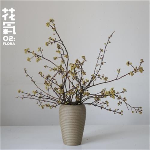 花气|灯台鲜切枝条侘寂风日式中式插花客厅花艺造型家庭鲜花