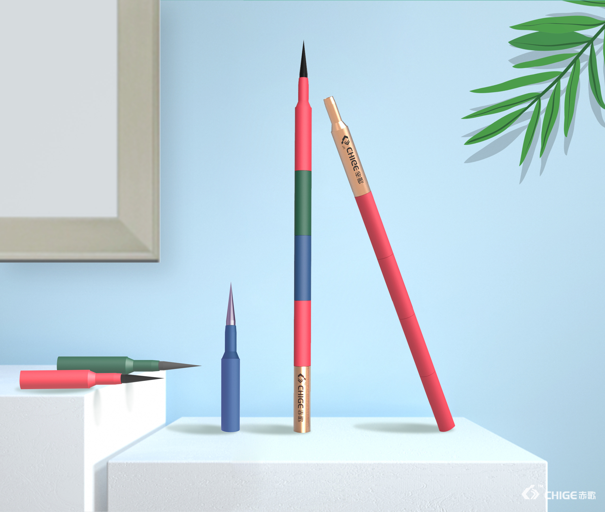 赤歌子弹头全免削炭笔素描铅笔炭笔速写笔设计绘图画画美术考试用