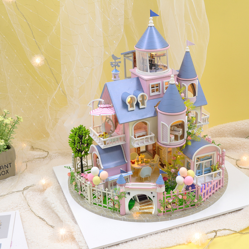 创意欧式diy小屋童话城堡木质手工拼装建筑模型女友生日圣诞礼物