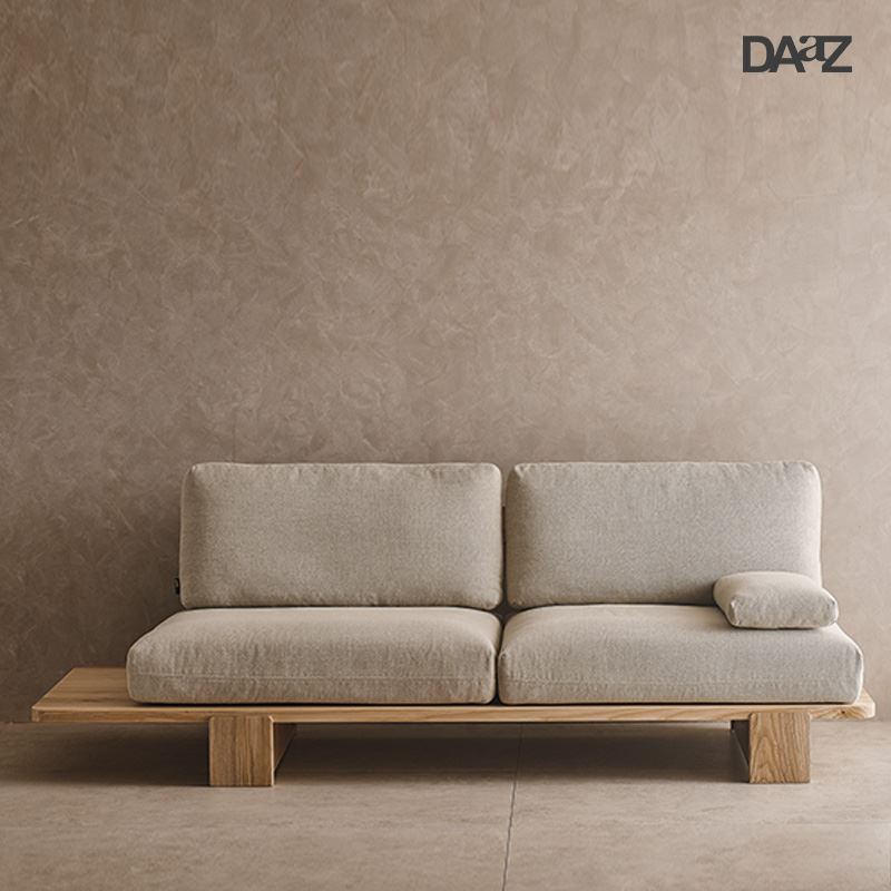 日式北欧现代创意简约小户型客厅白蜡木实木布艺榻榻米沙发
