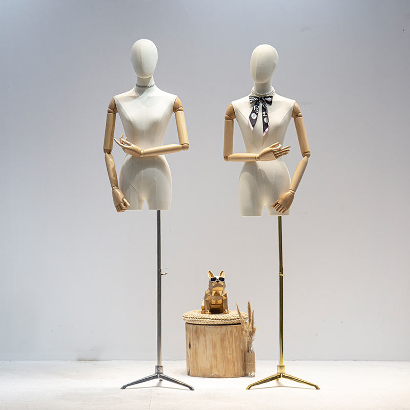 挂件手韩版小胸锁骨模特道具女半身服装店橱窗人体展示架子加厚款