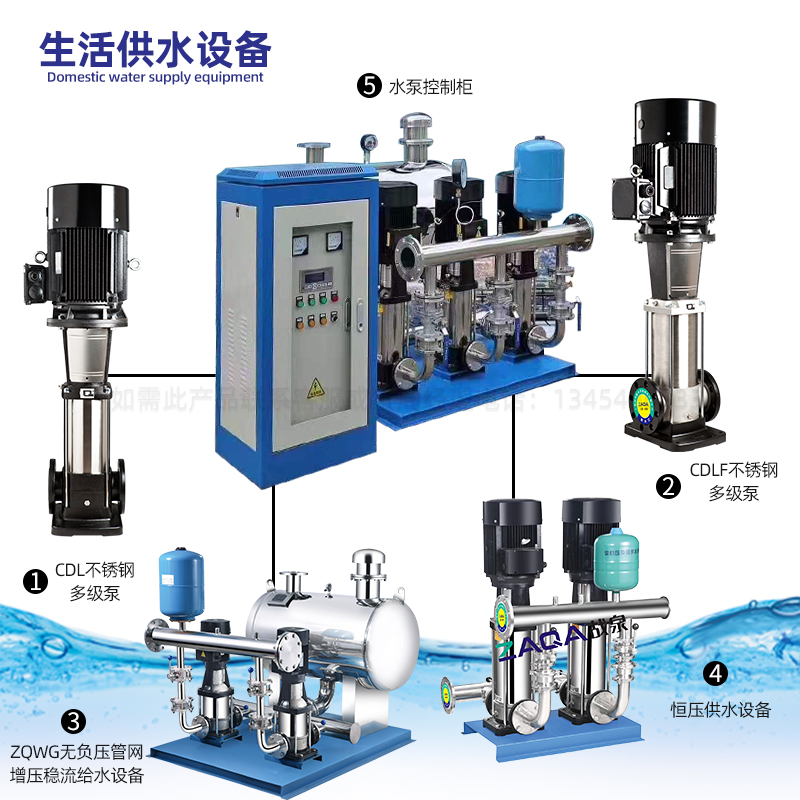 全自动恒压变频供水生活无负压二次加压不锈钢箱泵一体化处理设备
