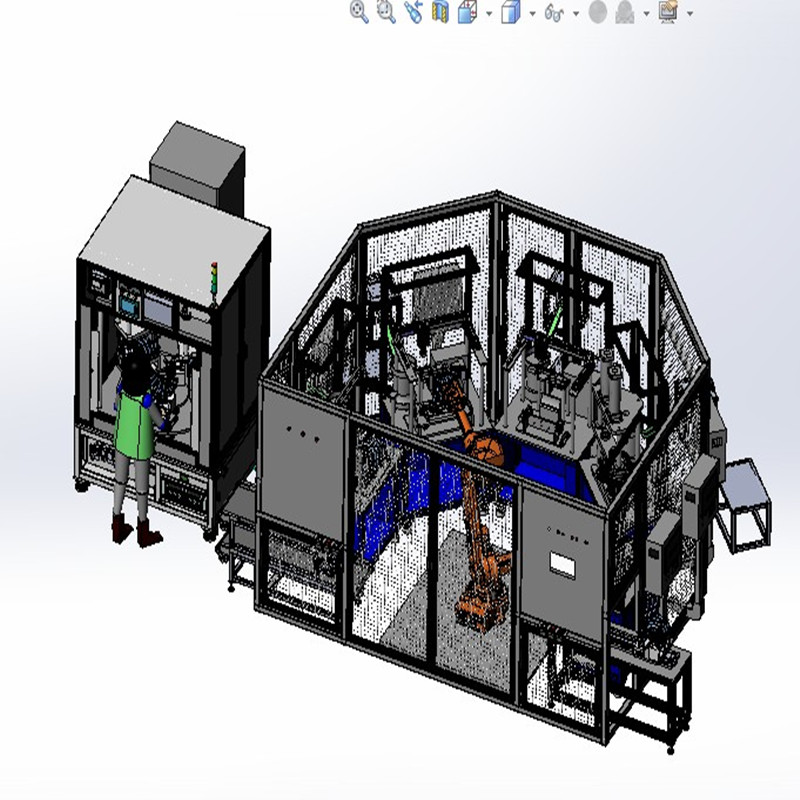 离合器阀体气密检测设备3D机械 G357 非标自动化机械3D