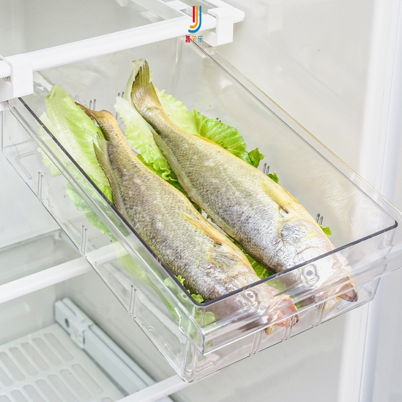 小冰柜置物架内部隔板层抽屉式鸡蛋食物保鲜挂架冷藏整理分层置物