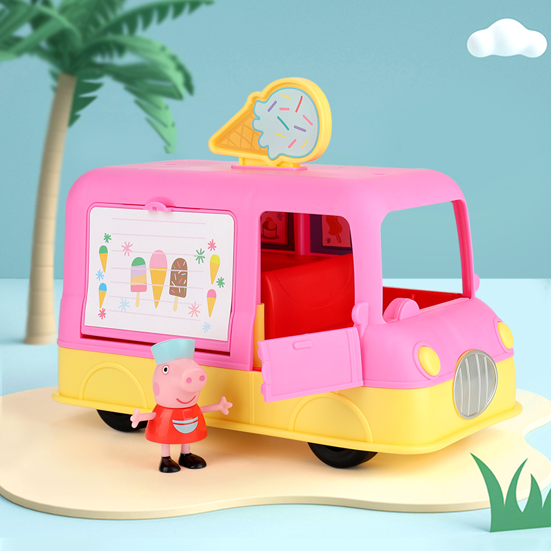 小猪佩奇的玩具冰淇淋车儿童3岁女孩过家家厨房套装佩琪公仔礼物