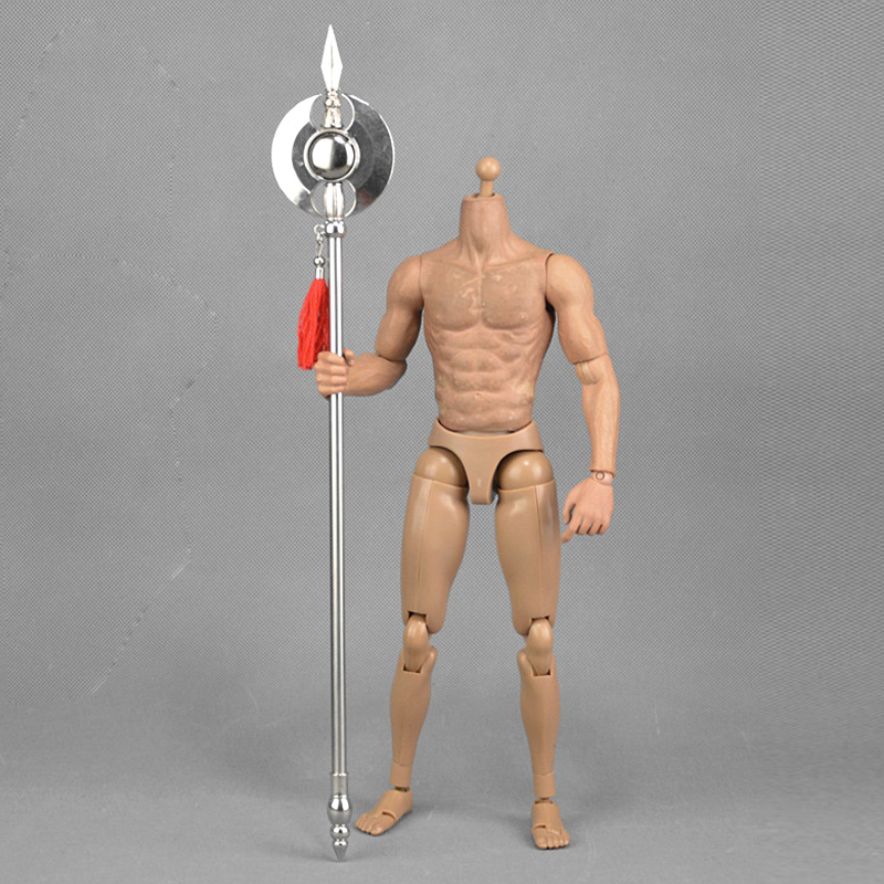 中世纪骑士兵人1/6战斧金属武器配件手办模型人偶古代冷兵器道具