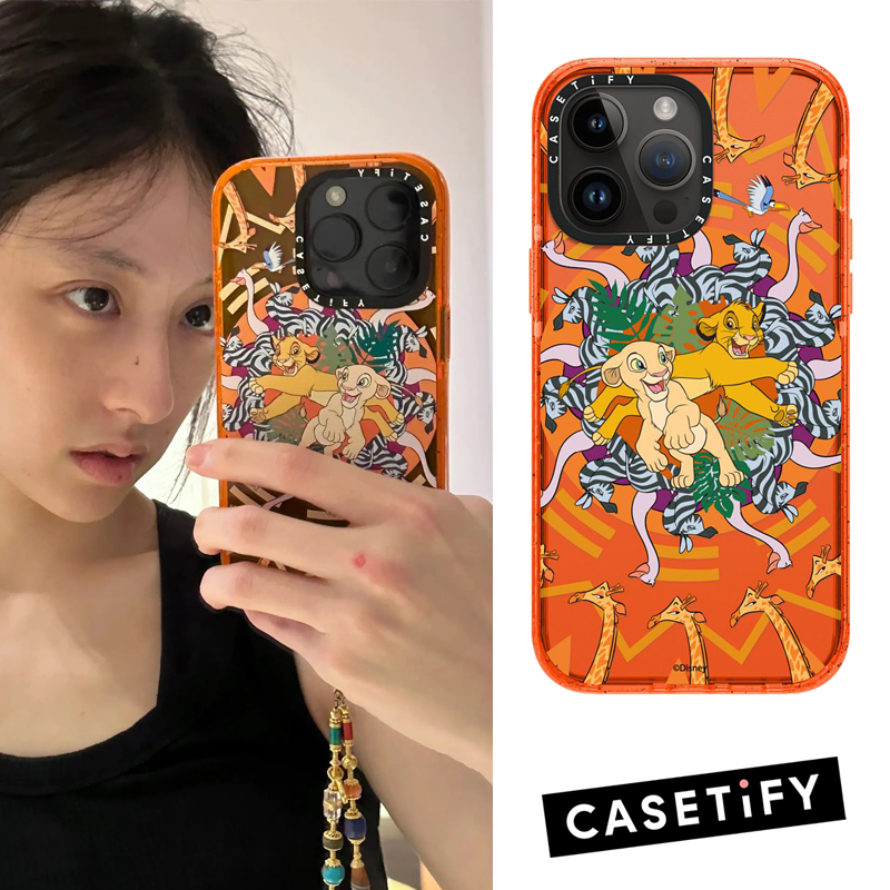 胡连馨同款迪士尼狮子王联名CASETiFY适用苹果iPhone15 pro max手机壳14磁吸13个性潮牌限量高端防摔保护套子