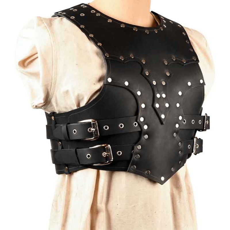欧洲中世纪复古风胸甲护胸盔甲角色扮演COSPLAY铠甲皮革战甲肩甲