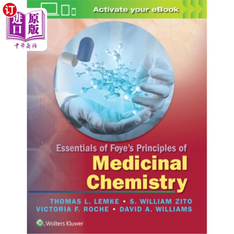 海外直订医药图书Essentials of Foye's Principles of Medicinal Chemistry 弗耶药物化学原理要点
