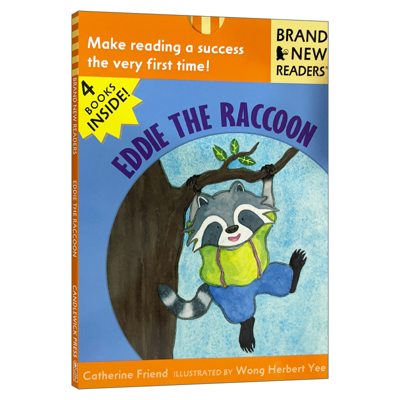 英文原版绘本 Eddie the Raccoon Brand New Readers 浣熊艾迪 儿童绘本 Candlewick分级读物 英文版 进口英语原版书籍