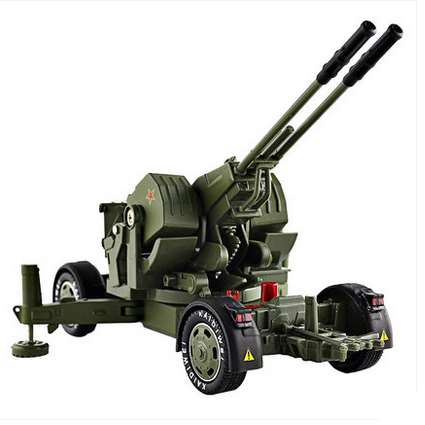 正品新品凯迪威高射炮1:35合金模型迫击炮坦克大炮军事防空导弹发