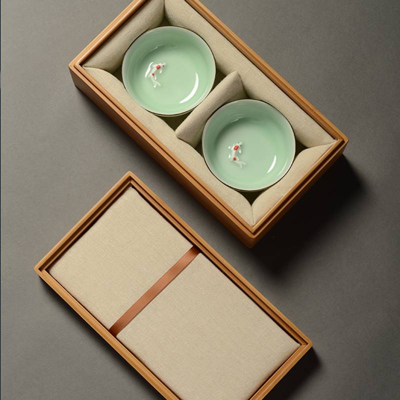高品质天地盖长方形礼物盒简约收纳竹木茶叶包装盒饰品创意实木盒