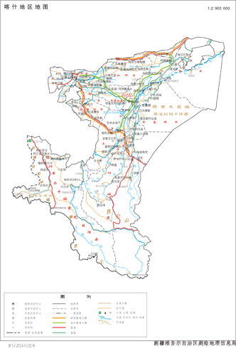 喀什地区地图水系河流湖泊交通行政区划旅游铁路地形卫星地势山峰