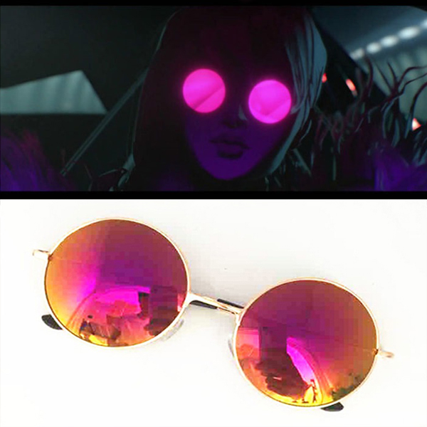 英雄联盟LOL寡妇制造者KDA伊芙琳cos眼镜动漫cosplay太阳镜墨镜