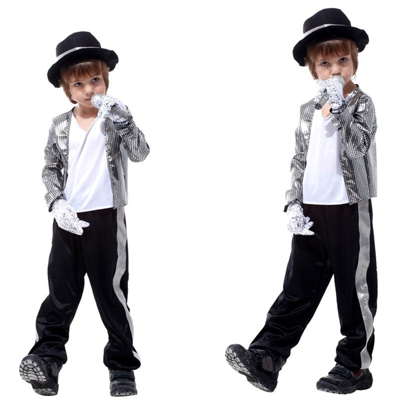 万圣节儿童迈克杰克逊模仿演出服男童Michael Jackson舞台表演服