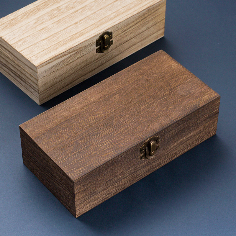 中式复古首饰盒红木盒子手表印章收纳盒实木质手串茶叶礼盒