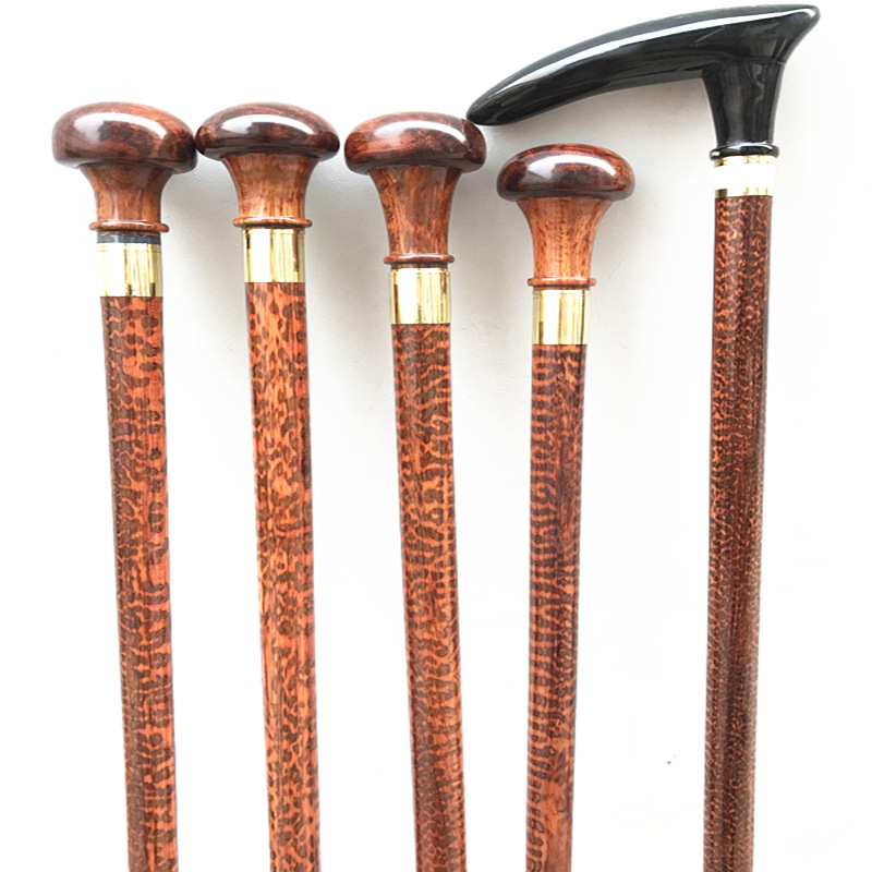 品南美洲蛇纹木拐杖木质实木拄杖送老人手杖寿礼礼品礼物直销新