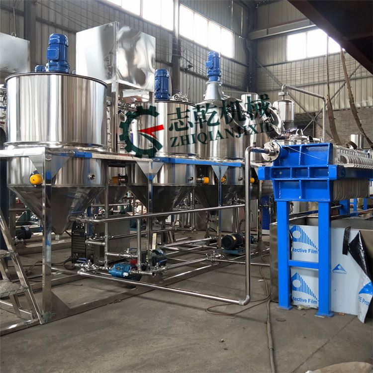 食用油精炼加工设备 生产茶籽油机器 志乾 核桃油压榨精炼设备厂
