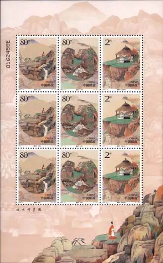 2003-18 重阳节小版张邮票（原胶）传统节日小版 邮局正品 保真