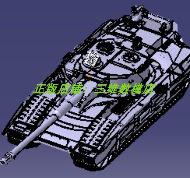 履带式坦克装甲车汽车武器舱门机盖反导弹3D打印素材三维几何模型