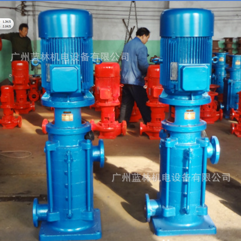 广州蓝林多级泵 LG立式多级管道泵 高杨程多级泵 多级泵厂