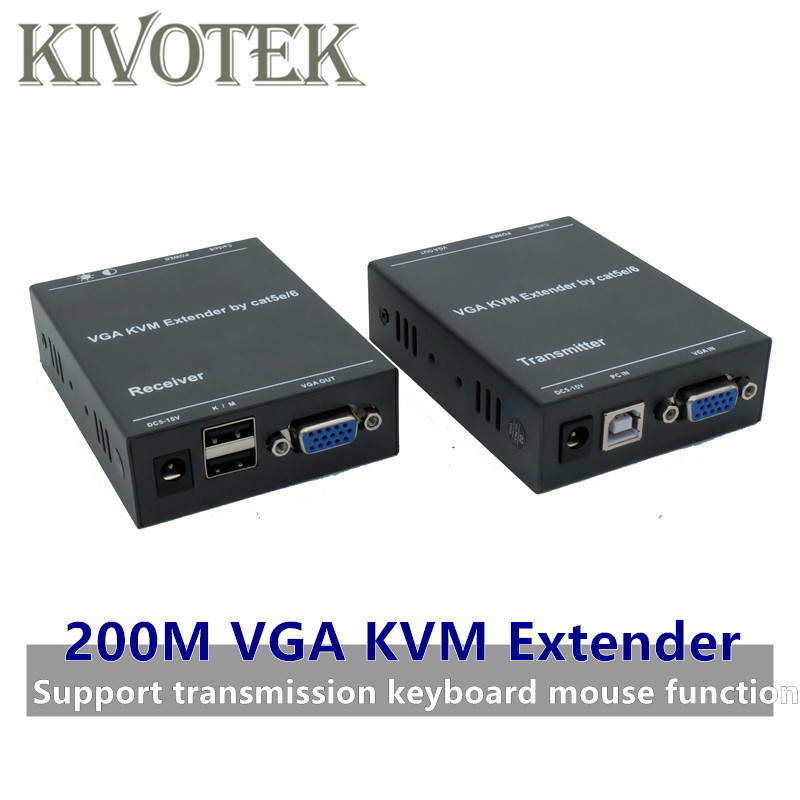 IP Network 200M Extensor VGA Via Cat5e/6 1080P RJ45 Vga Exte