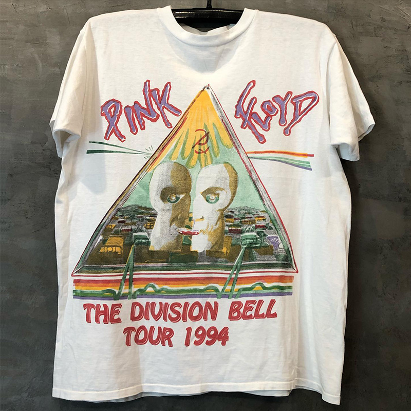 Pink Floyd平克弗洛伊德乐队高街复古飞猪迷墙短袖cec男女百搭T恤