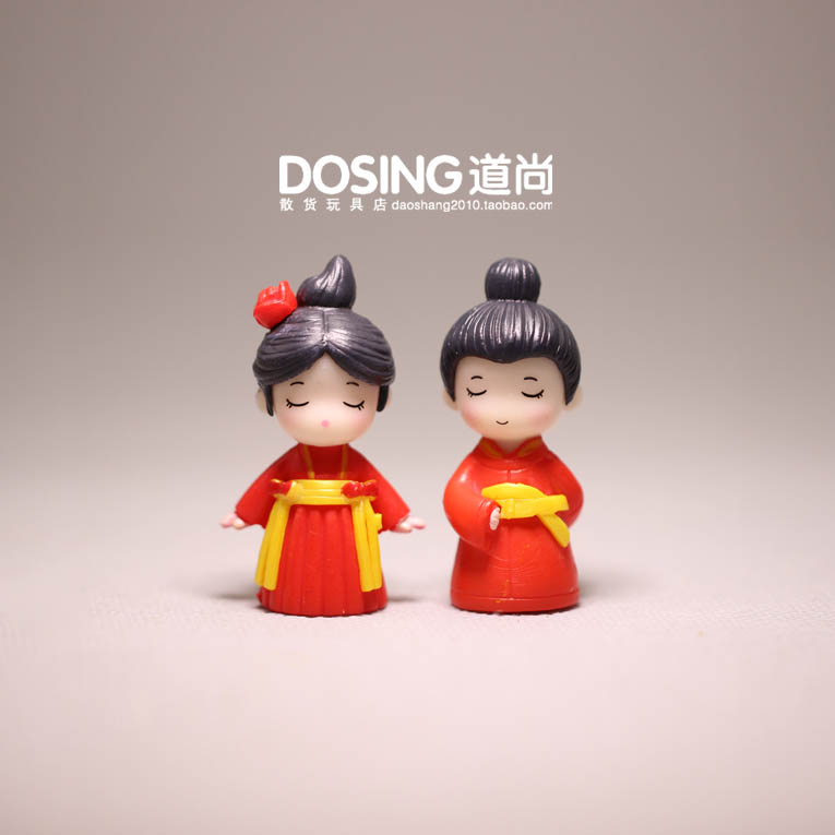 中国古代情侣 国潮 古装人偶公仔手办 婚庆结婚婚礼娃娃玩具摆件