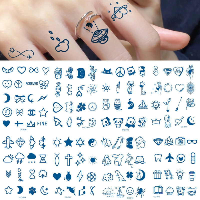纹身手指字母