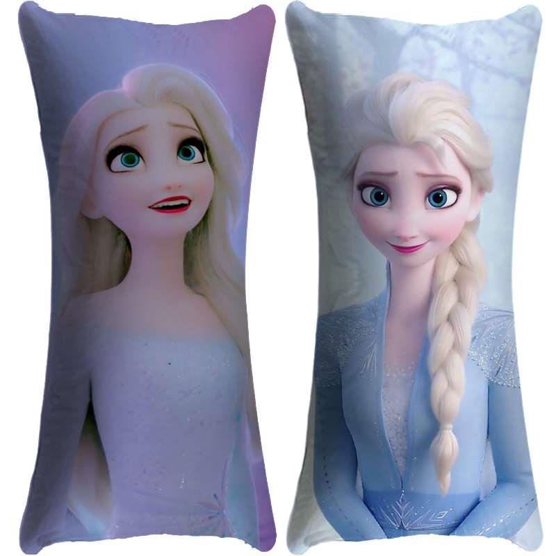 高档爱沙公主等身抱枕定做冰雪奇缘艾莎长条靠垫可爱真人照片睡觉