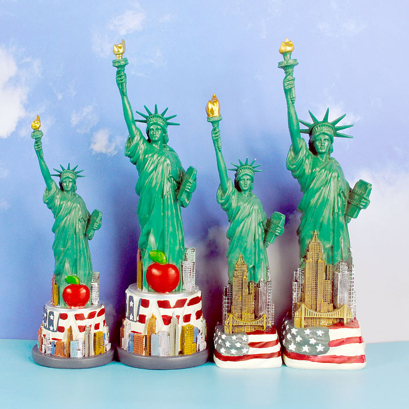 美国纽约自由女神像雕像儿童生日礼物旅游纪念品客厅书房摆件
