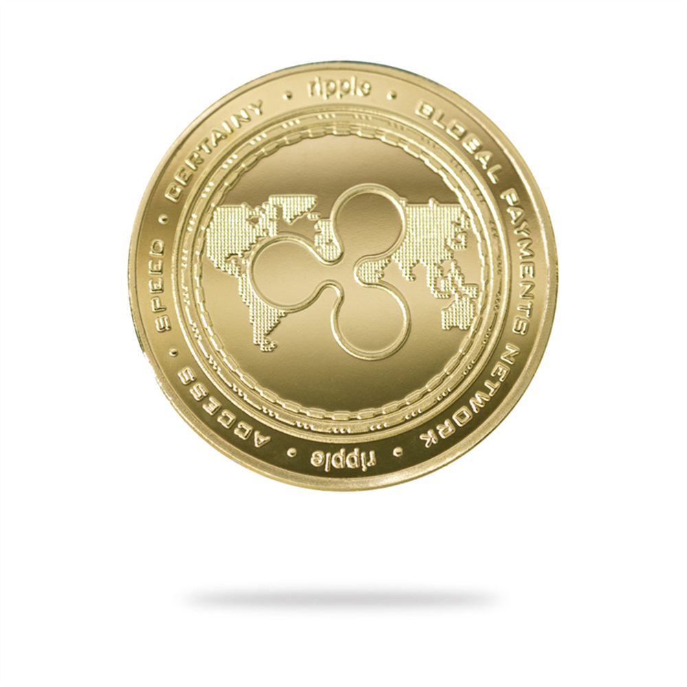 包邮新款Ripple coin瑞波纪念币Bitcoin金币XRP硬币区块链数字币