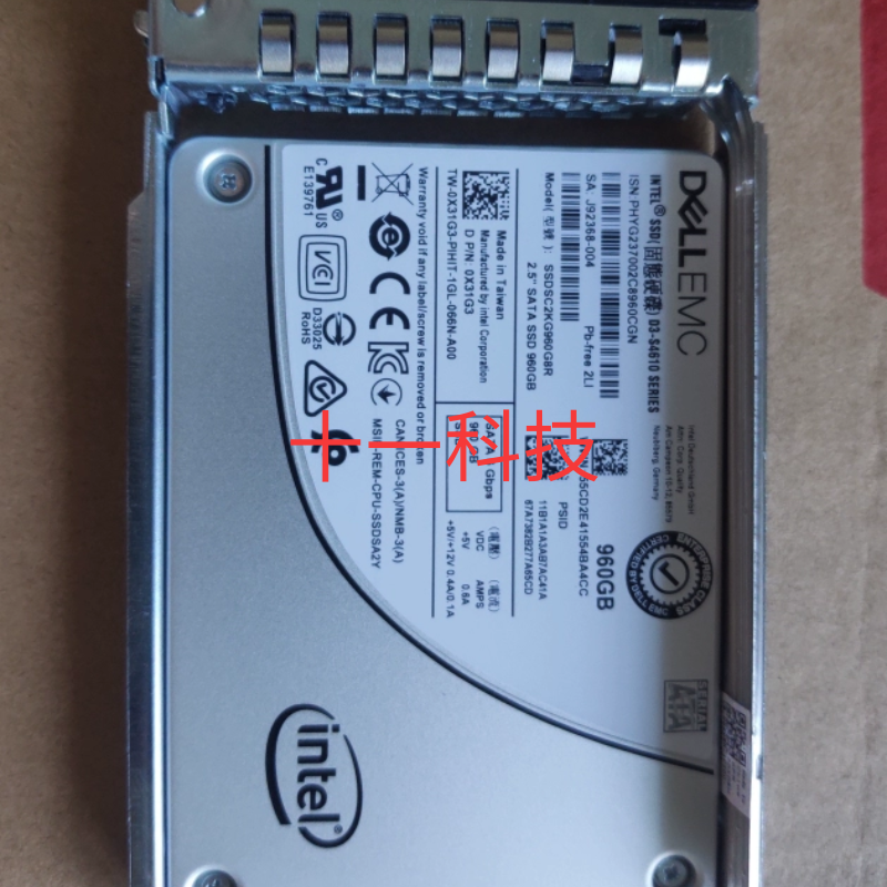 DELL S4610 960G SSD SATA 6Gb 0X31G3 SSDSC2KG960G8R 固态硬盘