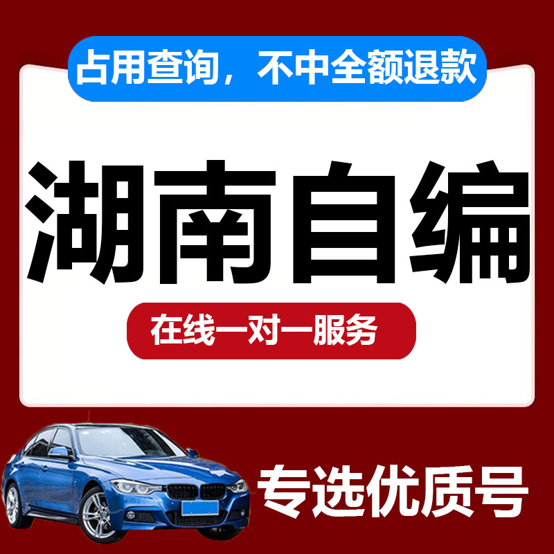 湖南长沙互联网12123选车牌号新能源汽车选号自编自选车牌号代选