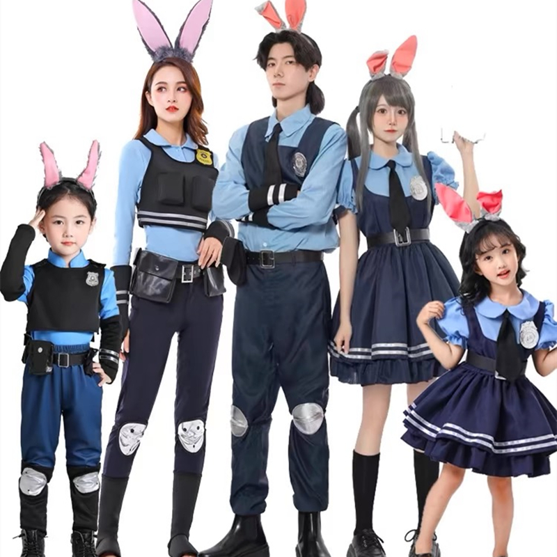 出租兔子警官日系朱迪cos服长裤套装兔子服cosplay女装疯狂动物城