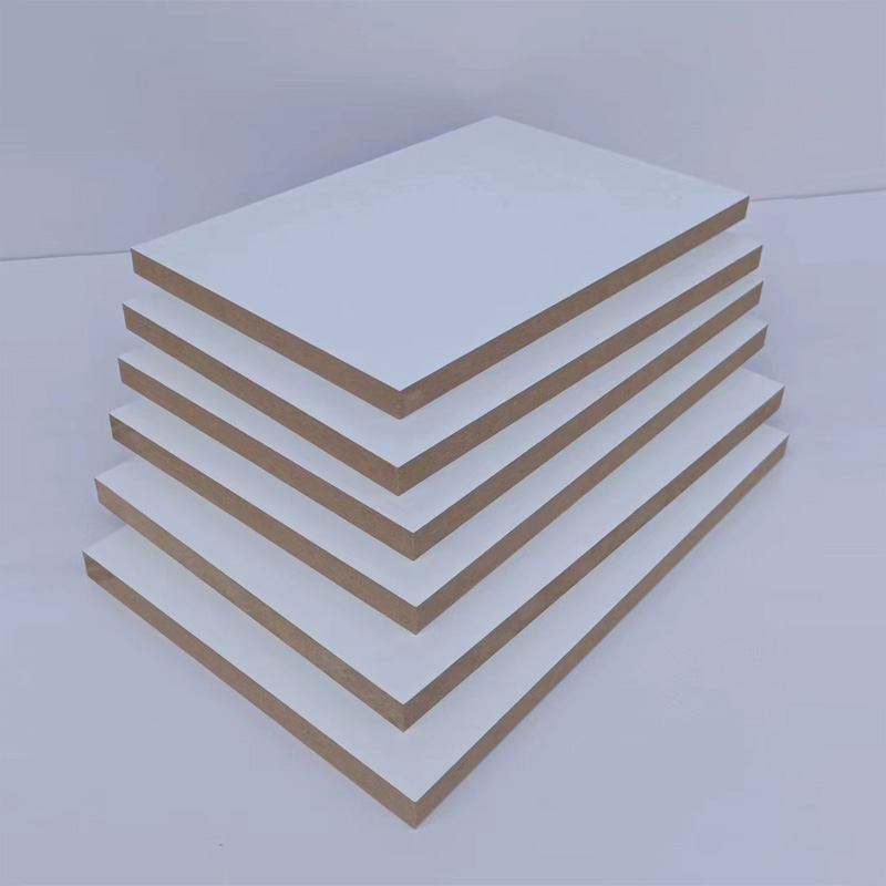 15单双白色贴面中密度板生态免漆板三聚氰胺中纤板芯家具橱柜板材