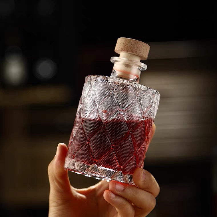 酒吧百科创意冷萃咖啡玻璃瓶随手密封小酒瓶自酿果酒分装瓶容器