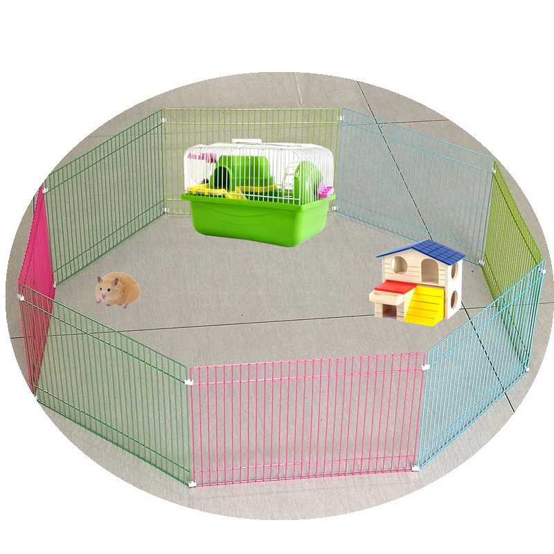 仓鼠放风围栏金丝熊刺猬豚鼠小宠自由活动大空间运动乐园玩具八片